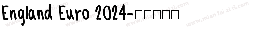 England Euro 2024字体转换